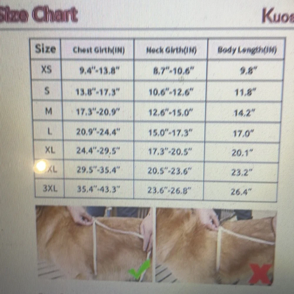 Kuoser dog reversible